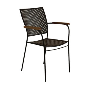 Πολυθρόνα Νόστος Μεταλλική Ξύλο Μπράτσα