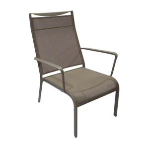 Πολυθρόνα Aloha Lounge με Διάτρητο Πανί, Μόκα