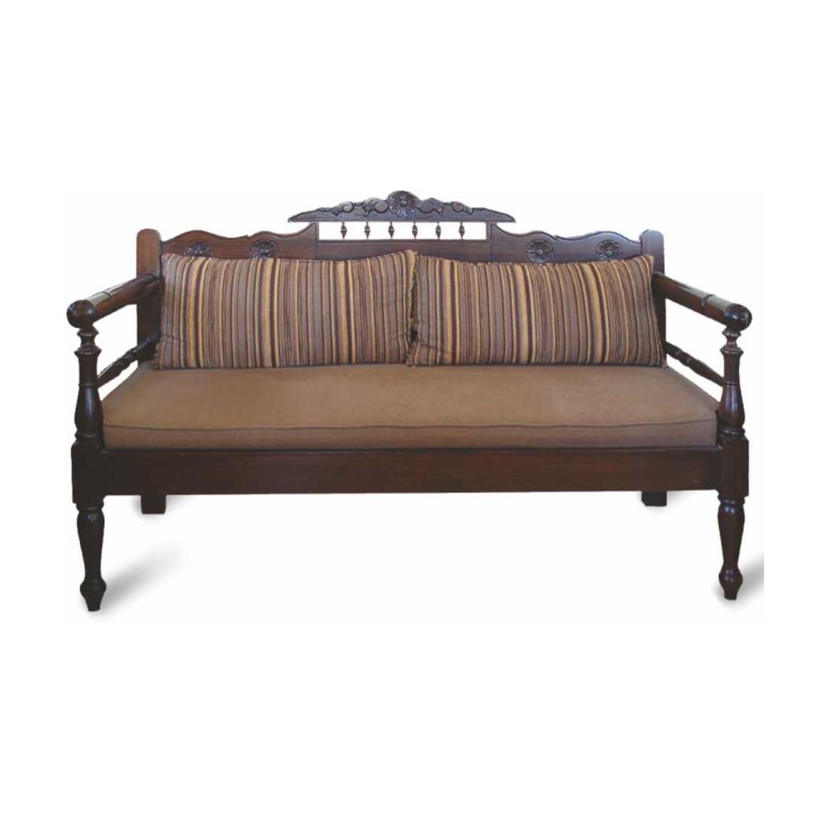Sofa Crete with Carving 1,60Χ0,68