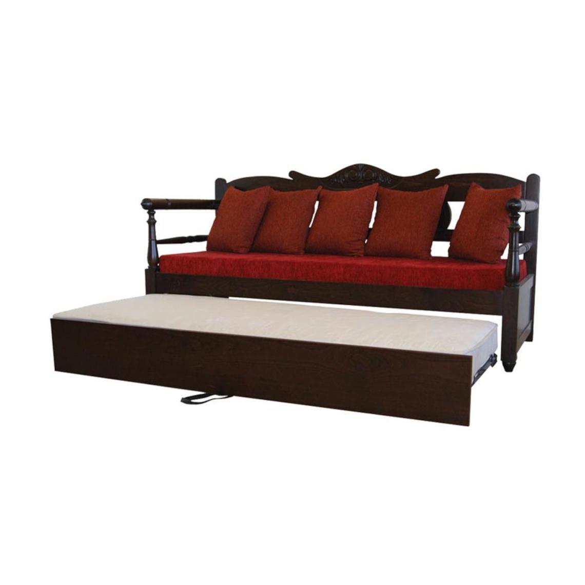 Sofa Faistos with Carving, Sliding Bed