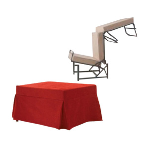 Σκαμπό-Κρεβάτι Bianco χωρίς Πλάτη